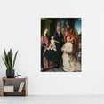 thumbnail image 2 of Provoost Virgin Child Enthroned Saints Jerome John Extra Large XL Wall Art Poster Print, 2 of 3