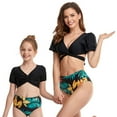 thumbnail image 1 of Mother and Daughter Swimwear Family Matching Swimsuit Girls Two Pieces Bikini Set Falbala Bathing Suits, 1 of 4