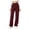 Wine-1, variant on Lightweight Hiking Pants for Women Quick Dry Elastic High Waist Straight Casual Pants with Zipper Pockets for Safari Camping