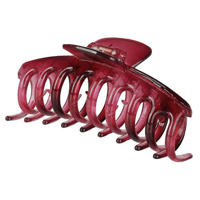 Pinza grande de agarre para el cabello de plástico para damas, pinza antideslizante.