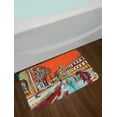 thumbnail image 2 of Fine Art Bath Mat, Exquisite Old Historical Town Paint with Impressionist Influences Winter Image, Plush Bathroom Decor Mat with Non Slip Backing, 29.5" X 17.5", Multicolor, by Ambesonne, 2 of 2