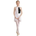 thumbnail image 6 of iEFiEL Kids Girls Sequins Ballet Dance Leotard Lyrical Dancewear Ballroom Modern Contemporary Costume White&Black 10, 6 of 7