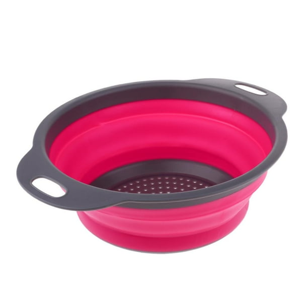 Camping Hiking Collapsible Colander Kitchen Folding Strainer Basket