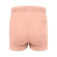thumbnail image 4 of Bloomae Womens Sweat Shorts Cotton Lounge Shorts Loose Casual Comfy Athletic Workout Shorts Trendy Drawstring High Waist Running Shorts with Pockets Pink XXL, 4 of 7