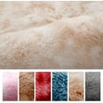 thumbnail image 2 of Namzi Alfombra de baño antideslizante de felpa suave,ideal para el suelo del baño, bañera y ducha. Alfombra de baño tipo pasillo, accesorios decorativos de 31 x 31 pulgadas (beige)., 2 of 5