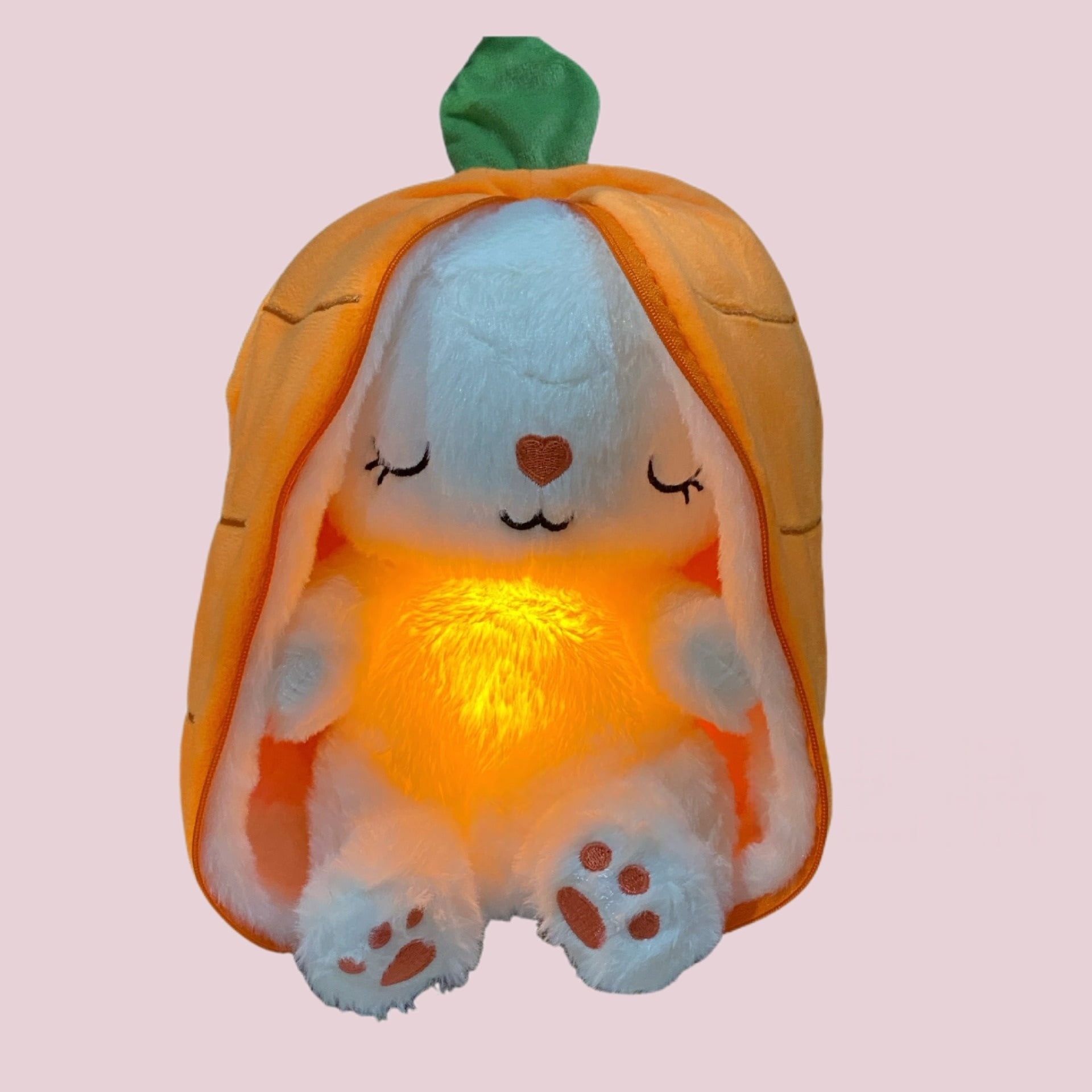 Breathing Glowing Avocado Donkey Stuffed Plush Soothing Doll Children's Bedtime Companion Toy Strawberry Rabbit Plush Doll Gifts
