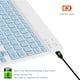 thumbnail image 4 of Innotech SC Combo de Teclado y Mouse Bluetooth Recargable Juego de Teclado de Mouse Inalámbrico Compacto Portátil Ultradelgado con Retroiluminación de 7 Colores para Android Windows Tableta Teléfono Celular iPad 13 y Superior-Azul, 4 of 6