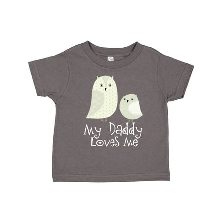 

Inktastic Daddy Loves Me Owl Gift Toddler Boy or Toddler Girl T-Shirt