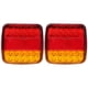 thumbnail image 1 of luces traseras de 12 V y 20 LED de doble color para remolque de camión (cubierta de lámpara roja y amarilla), 1 of 13