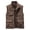 Coffee, variant on Men's Thin Stand Collar Full Zip Fast Dry Utility Vest, Multi Zipper Pockets Sweat Wicking Layer Trail Jogging Black M