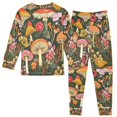 thumbnail image 2 of FORMRS Long Sleeve Top and Pants Pajama Set for Niños 2-Piece Sleepwear, Sizes 18M-8Y, Colorful Mushroom, 2 of 6