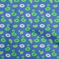 thumbnail image 1 of oneOone Cotton Flex Blue Fabric Donut Pattern Dress Material Fabric Print Fabric By The Yard 40 Inch Wide, 1 of 6