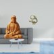 thumbnail image 2 of Estatua De Latón Del Sagrado Corazón De Jesús, Figura Coleccionable Para Dormitorio, Oficina, Escritorio, Chimenea, Pasillo, Mini Té, Mascota, Decoración, Año 2024, 2 of 8