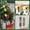 A, variant on Dserfhy Green Christmas Cabinet Door Bows with Bell Plush Faux Fur Furry Bows with Dot/Striped Ribbon for Xmas Wreath Door Window Fireplace Staircase Indoor Decor
