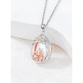 thumbnail image 5 of Dorunmo Father Daughter Necklace 925 Sterling Silver Daughter Necklace from Dad Moonstone Mother's Day Jewelry for Women, 5 of 10