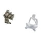 thumbnail image 5 of Figuras de búho, artesanías de animales artificiales, estatua de búho moderna, figura de lector abstracto, estatua de pensador abstracto, resina para, 5 of 8