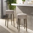 thumbnail image 3 of Jennifer Taylor Maison Vesper 30 Pouces Rond Backless Tabouret de Bar Pays Gris, 3 of 9