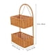 thumbnail image 2 of BESTYASH Cesta Colgante En Pared De Dos Niveles Para Almacenar Flores Y Artículos De Cocina, 2 of 6