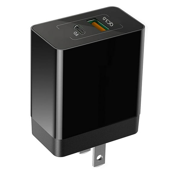 Quick Home Charger for T-Mobile REVVL 6x/Pro 5G - 30W 2-Port USB Type-C PD Travel Wall Power Adapter AC Plug Folding Prongs Z3G for REVVL 6x, 6x Pro 5G Phones