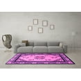 thumbnail image 3 of Ahgly Company Indoor Square Oriental Pink Asian Inspired Area Rugs, 8' Square, 3 of 4