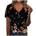 thumbnail image 2 of Homenesgenics Plus Size Tops 4X Casual Printing Shirts Short Sleeve Loose Tee Tops V-Neck Blouse Men Clearance Clothes, 2 of 5