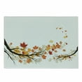 thumbnail image 1 of Fall Cutting Board, Swirling Bended Autumn Tree Branches Colored Leaves Pastoral Season Theme, Decorative Tempered Glass Cutting and Serving Board, Small Size, Marigold Dark Orange, by Ambesonne, 1 of 1