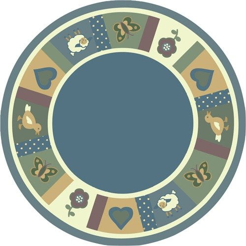Joy Carpets Just for Kids Baby Soft Light Blue Area Rug