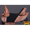 thumbnail image 2 of HILASON Western Horse Treeless Trail Barrel American Leather Saddle | for Horses, 2 of 8