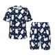 thumbnail image 1 of Balery Swan Conjunto de Pijama Infantil de Manga Corta con Estampado – Ropa de Dormir de Algodón Suave-XX-Large, 1 of 6