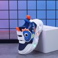 thumbnail image 5 of Toddler Boys Dinosaur Light Up Walking Shoes Fashion LED Flashing Breathable Platform Non Slip Tennis Shoes Blue, 5 of 6