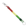 thumbnail image 2 of Lobster Hook Split Ring Telephone Coil Spring Cord Keychain 8.7" Length Colorful, 2 of 5