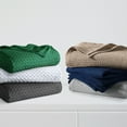thumbnail image 4 of Tribeca Living Cotton Waffle Weave Garment Washed Oversized Blanket or Throw Queen - Silver Grey, 4 of 5