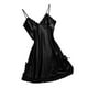 thumbnail image 2 of de Noche Satinado Camisones de Encaje Ropa Erótica de Cuello V Túnica Lencería para Mujer Señora METRO, 2 of 8