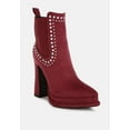 thumbnail image 2 of Dalton Studs Embellished High Ankle Boots, 2 of 10