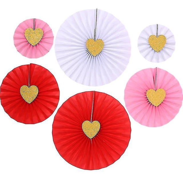 Tire de la flor Flor de papel hecha a mano Decoración tridimensional para fiestas Boda 6 piezas