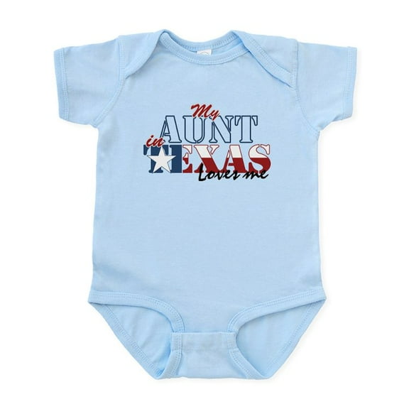 CafePress - My Aunt In TX Baby Light Bodysuit - Baby Light Bodysuit, Size Newborn - 24 Months