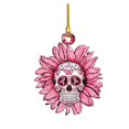 thumbnail image 3 of Breast_Cancer Car Hanging Ornament, 2D Flat Acrylic Pink Ribbon Auto Rear View Mirror Charm, Christmas Tree Decoration Pendant, Encouragement Present for Mom Wife (G), 3 of 7