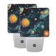 thumbnail image 7 of WOBOGO Cartoon Degas-style Cosmic Background LED Night Light 2 Pcs Set 0.5 Watt Wall Plug in Dusk to Dawn Automatic Switch Soft White Light, 7 of 7