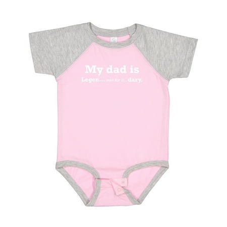 

Inktastic My Dad is Legendary Gift Baby Boy or Baby Girl Bodysuit