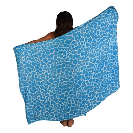 Beach Wrap Sarong | Animal Print | Blue Sarong | Pareo