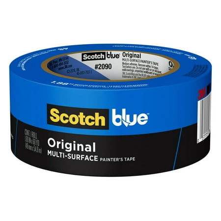 Scotch Blue Painter's Tape, 1.88 in. x 60 yd., 1 Pack, Original Multi-Surface, Paint Supplies