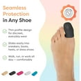 thumbnail image 4 of ZenToes 6 Pack Gel Toe Cap and Toe Gel Protector - Cushions and Protects Big Toes (Large, Black), 4 of 9