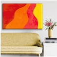 thumbnail image 2 of Cuadro Canva Listo Para Colgar Tipo Galería Ondas Naranjas 50X75 cm Pixtreats, 2 of 4