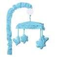 thumbnail image 3 of BabyFad Minky Ultra Blue 9 Piece Crib Bedding Set, 3 of 4