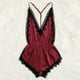 thumbnail image 3 of Gibobby Conjunto de lencería de encaje Sexy sin Lencería de Encaje para Mujer Anillo de Pijama Sexy Sexy Lencería Íntimos de una Pieza Plus Size Mujeres lencería(Rojo, M), 3 of 5