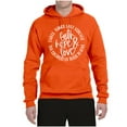 thumbnail image 2 of Wild Bobby, Faith Hope & Love Three Things That Last Forever Inspirational/Christian Unisex Graphic Hoodie Sweatshirt, Orange, 3X-Large, 2 of 6