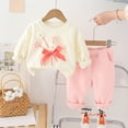 thumbnail image 2 of NIEWTR Baby Girl Fall Clothes Crewneck Sweatshirt and Pants Set 2Pcs Sweatsuits Fall Casual Outfit Toddler Girl Outfit For 1t 2t 3t 4t 5t 6t,3-4 Years, 2 of 9
