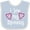 Blue and White, variant on Inktastic I Love My Mommy Hearts Boys or Girls Baby Bib