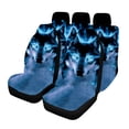 thumbnail image 1 of Funda de asiento de coche todo incluido universal morado humo calavera 5 plazas 7 piezas, 1 of 2