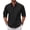 Black, variant on Men's Casual Button Down Long Sleeve Shirt Untucked Chambray Shirts Spring Autumn Slim Fit Dress Shirt
